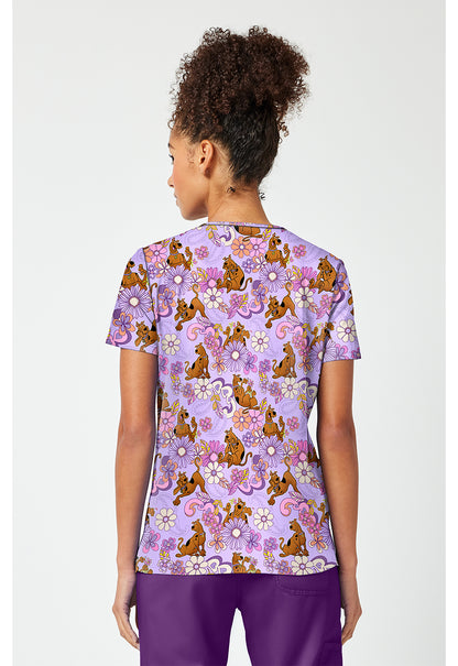 Scooby Doo Tooniforms Licensed V Neck Scrub Top TF796 SDYG