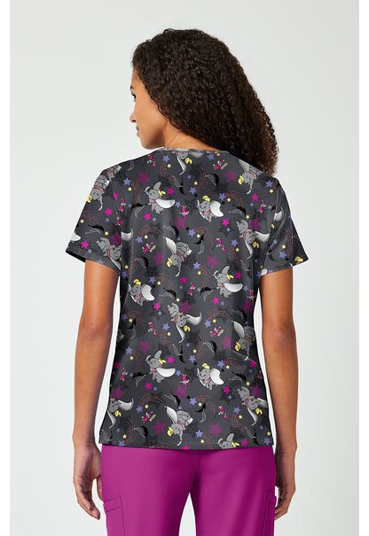 Dumbo Tooniforms Licensed Disney V Neck Scrub Top TF797 DUOS