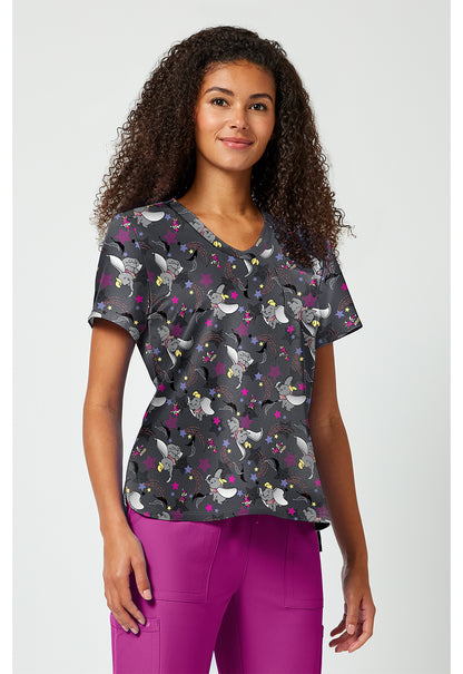 Dumbo Tooniforms Licensed Disney V Neck Scrub Top TF797 DUOS