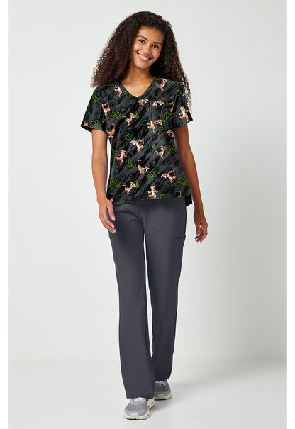 Tigger Tooniforms Licensed Disney Winnie The Pooh V Neck Scrub Top TF797 PHZF