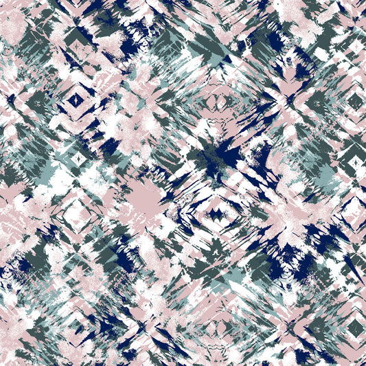 Tribal Tie Dye Dickies Print V Neck Scrub Top DK667 TLTI