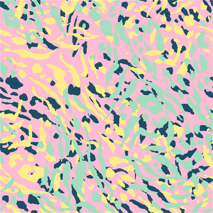 Tutti Fruitti Tiger Med Couture Print V Neck Scrub Top MC8564 TTFT