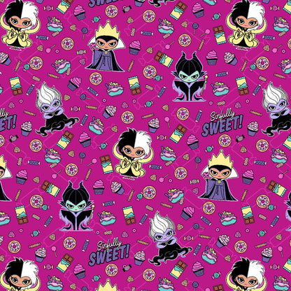 Disney Villains Tooniforms Licensed Disney V Neck Scrub Top TF796 VISI