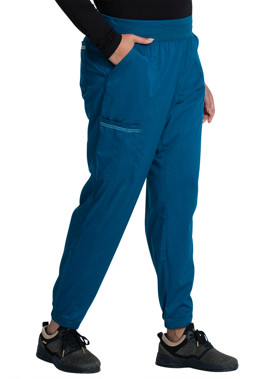 Cherokee WW Revolution Scrubs Jogger Pant WW011P in Caribbean, Celery, Marine, Wine  Petite