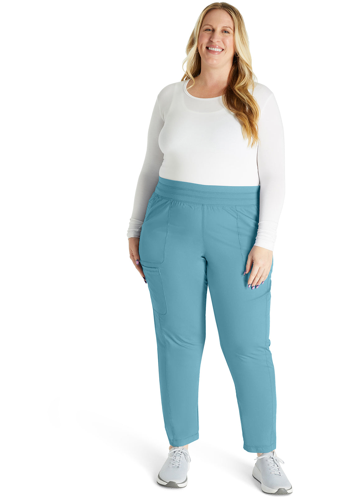 Cherokee WW Revolution Scrubs Jogger Pant WW011 in Caribbean, Celery, Marine, Wine