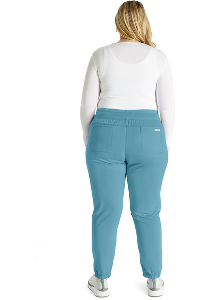 Cherokee WW Revolution Scrubs Jogger Pant WW011P in Caribbean, Celery, Marine, Wine  Petite