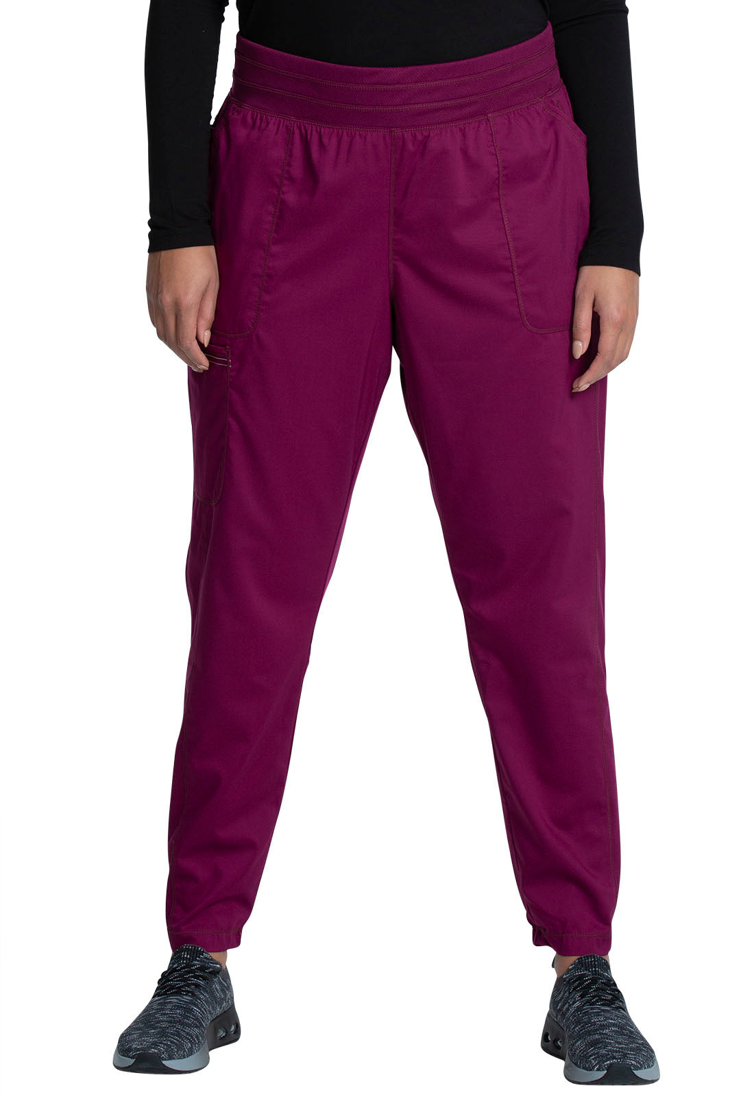 Cherokee WW Revolution Scrubs Jogger Pant WW011P in Caribbean, Celery, Marine, Wine  Petite