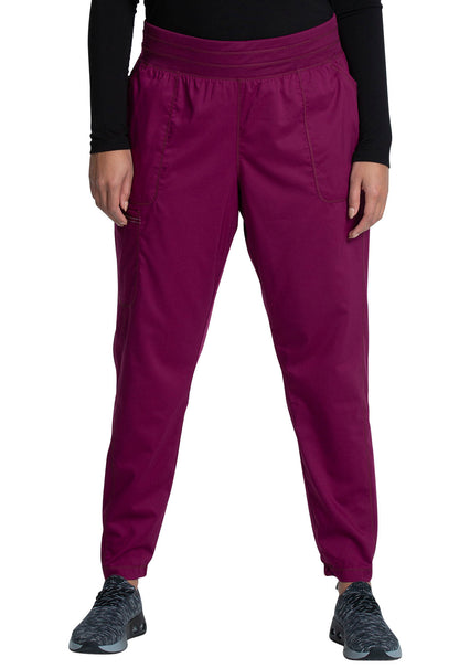 Cherokee WW Revolution Scrubs Jogger Pant WW011P in Caribbean, Celery, Marine, Wine  Petite