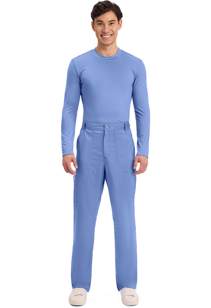 Pantalón Cherokee WW Revolution Scrub para hombre, con bragueta delantera, WW140, en negro, azul marino y peltre