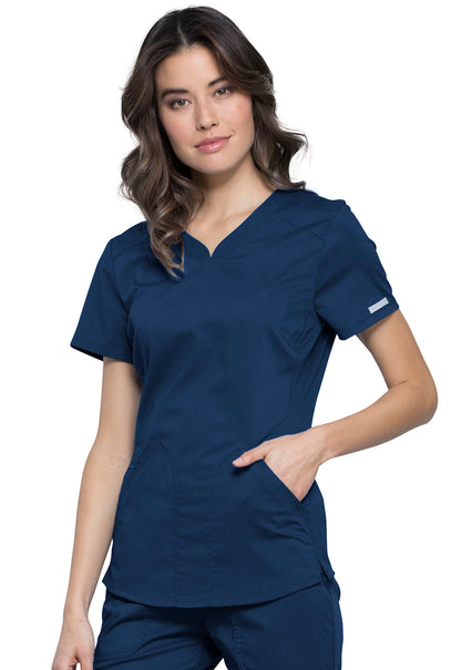 Cherokee WW Revolution Scrubs V Neck Top WW601