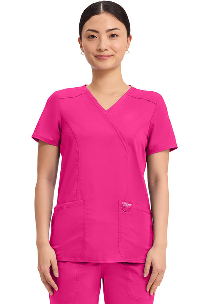 Cherokee WW Revolution Scrubs Mock Wrap Top WW610