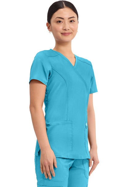 Cherokee WW Revolution Scrubs Mock Wrap Top WW610