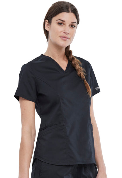 Cherokee WW Revolution Scrubs Petite V Neck Top WW612P