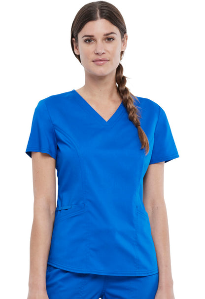 Cherokee WW Revolution Scrubs Petite V Neck Top WW612P