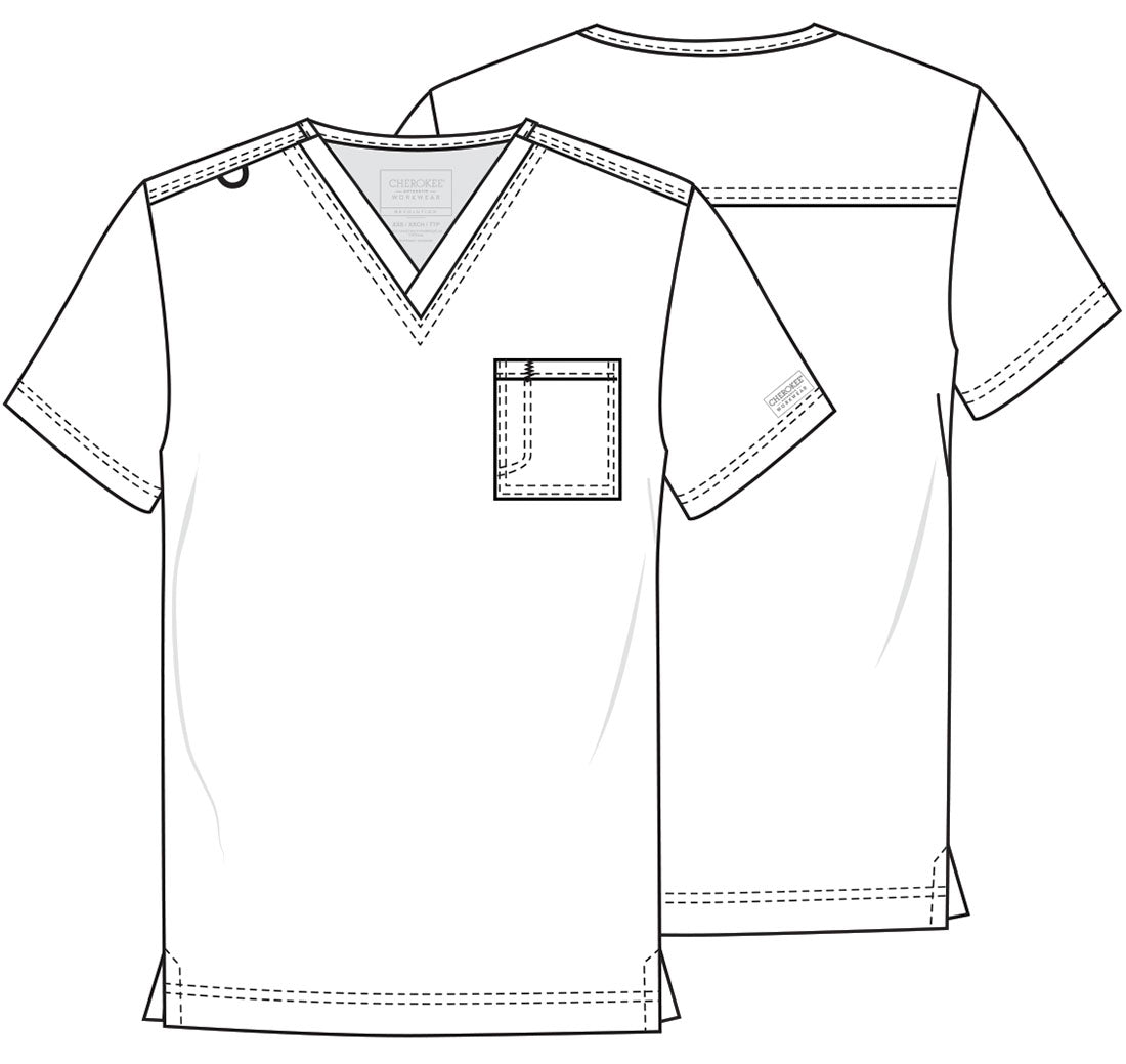 Cherokee WW Revolution Scrubs Unisex Tuckable V Neck WW625