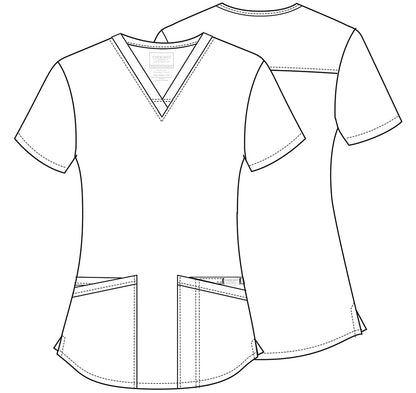 Cherokee WW Professionals Scrubs V Neck Top WW665