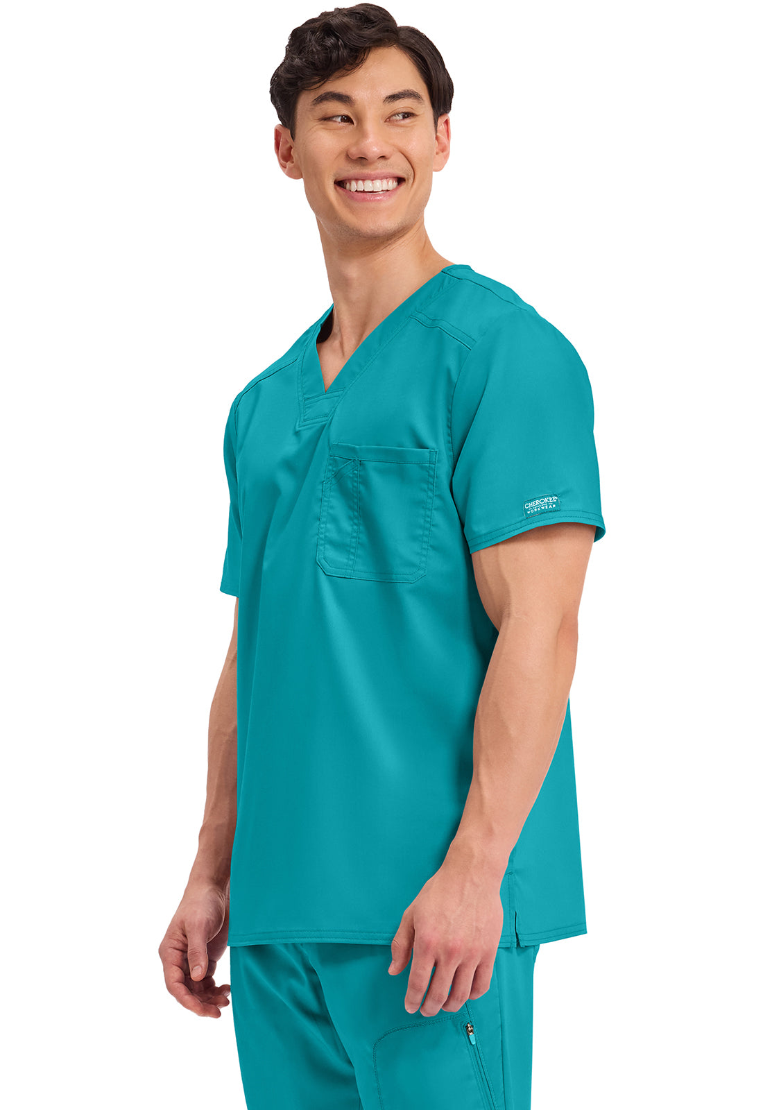 Cherokee Scrubs WW Revolution Men's Tuckable V Neck WW690