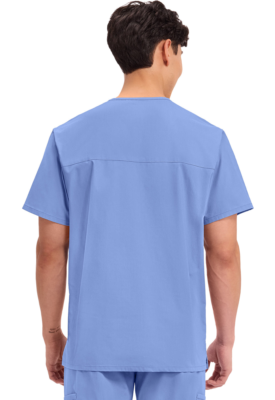 Cherokee WW Professionals Men's V Neck Top WW695 Black, Caribbean, Ciel, Navy, Pewter, Royal