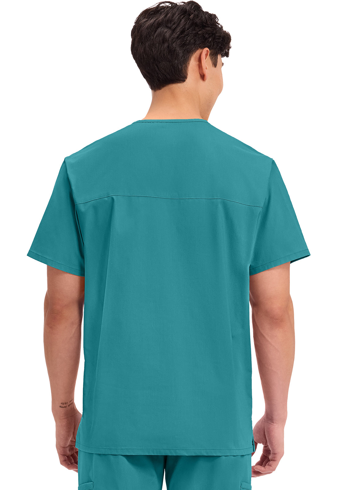 Cherokee WW Professionals Men's V Neck Top WW695 Galaxy, Grey, Hunter, Olive, Red, Teal, White, WIne