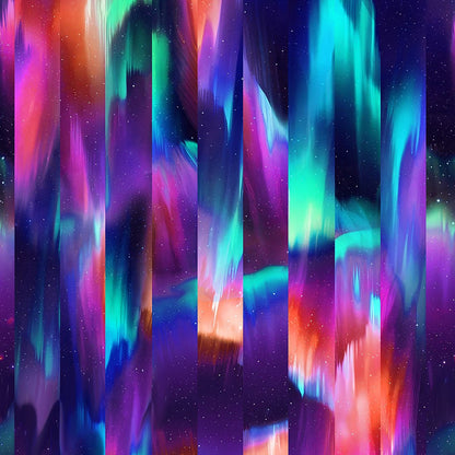 Aurora Stripe Med Couture Print V Neck Scrub Top MC632 AUST - Scrubs Select