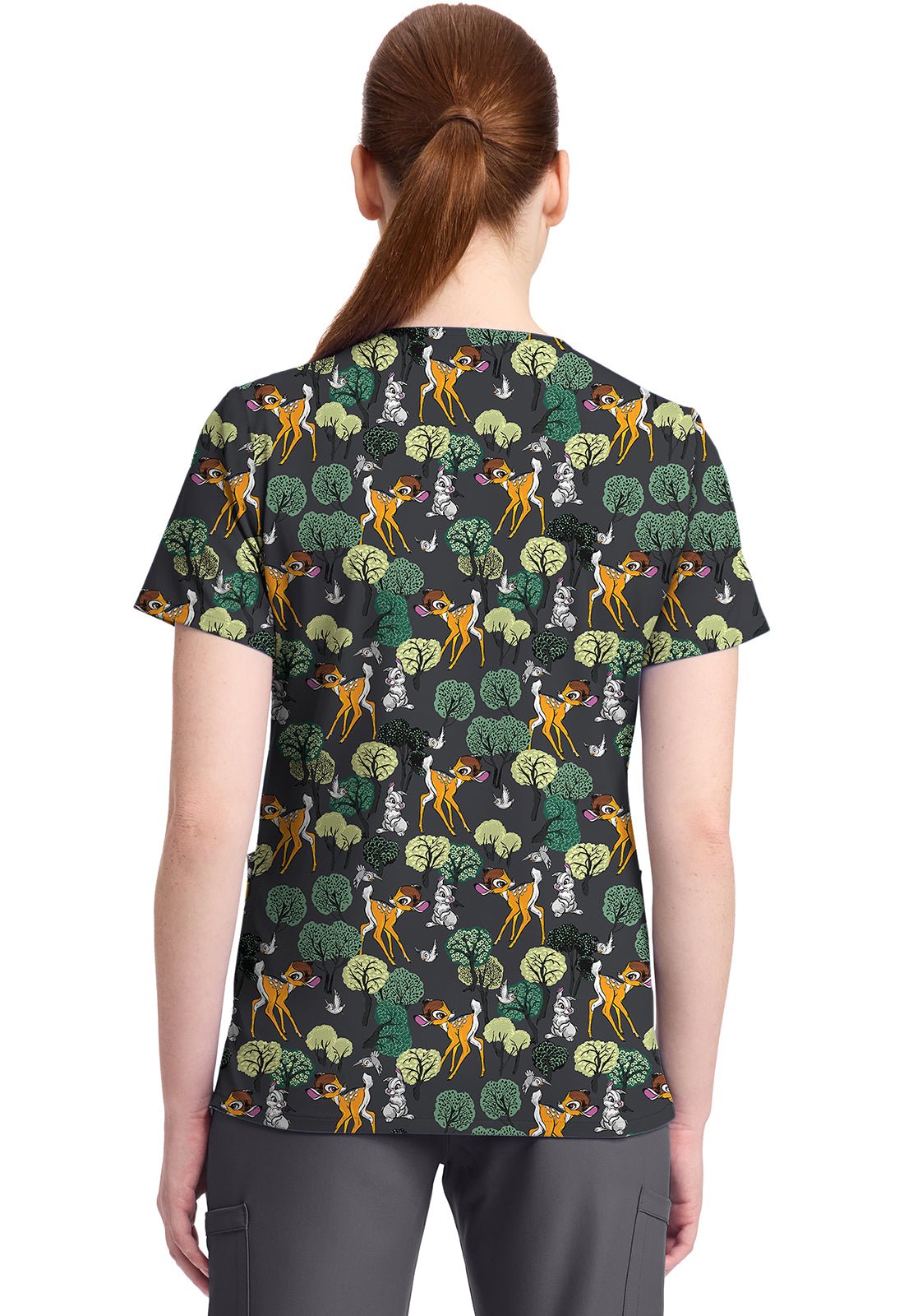 Bambi Tooniforms Licensed Disney V Neck Scrub Top TF796 BAFT - Scrubs Select