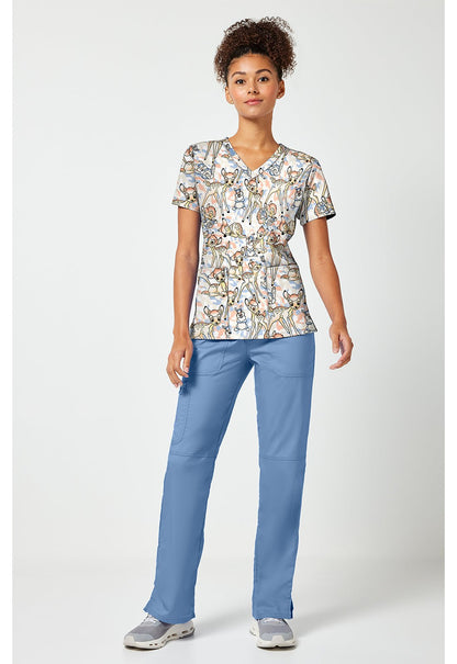 Bambi Tooniforms Licensed Disney V Neck Scrub Top TF796 BAOM - Scrubs Select