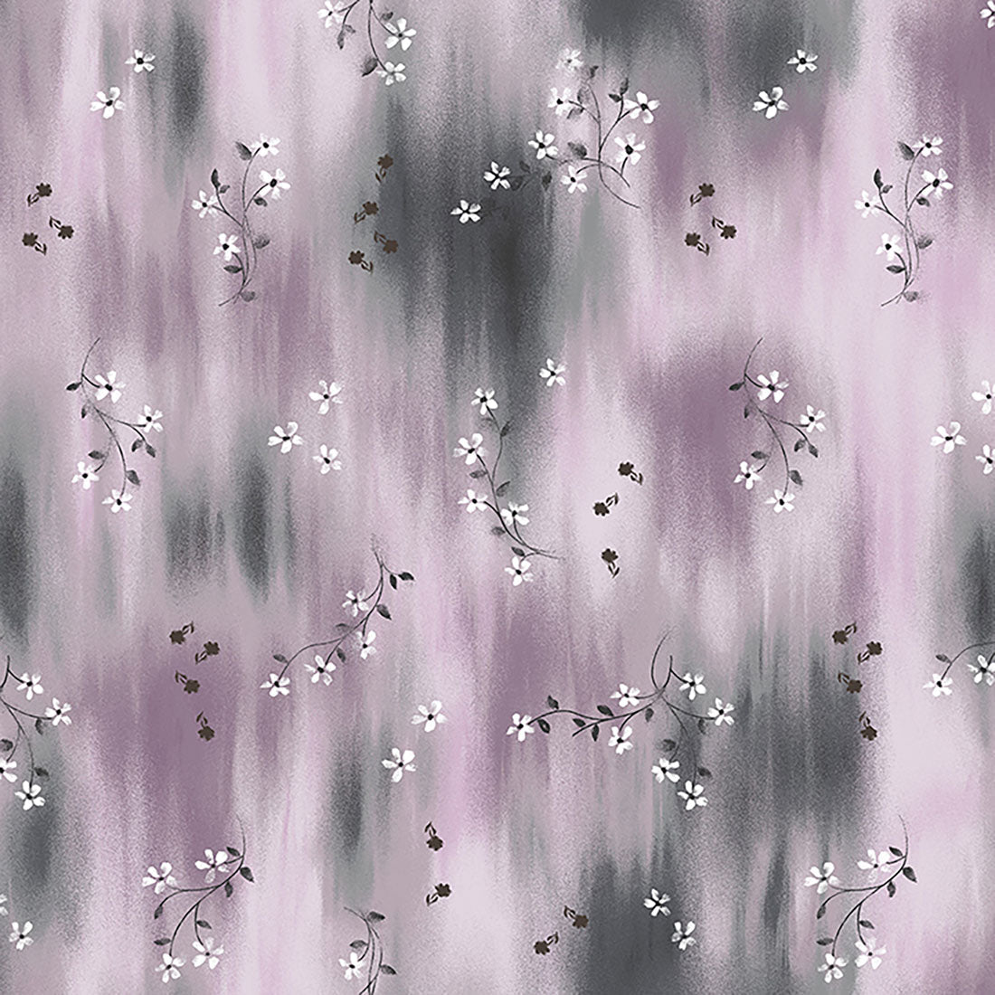 Blurrred Ditsy Healing Hands Journey Print Scrub V Neck Top HH912 BRDS - Scrubs Select