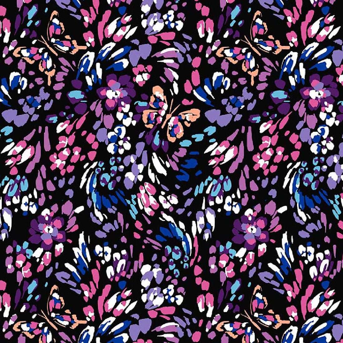 Butterfly Confetti Cherokee Print V Neck Scrub Top CK857 BTCN - Scrubs Select