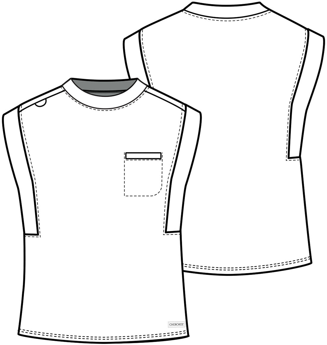 Cherokee Achieve Scrubs Crew Neck Top CK936 Limited - Scrubs Select