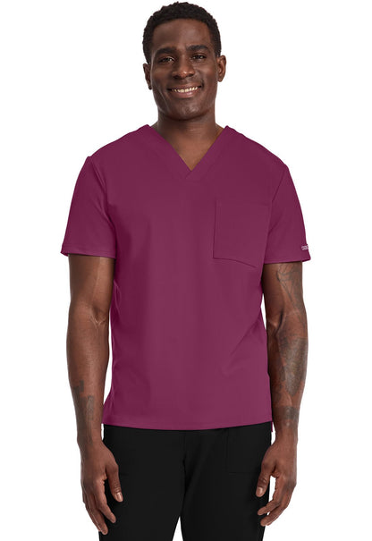 Cherokee Achieve Scrubs Men's Tuck In V Neck Top CK834 - Scrubs Select