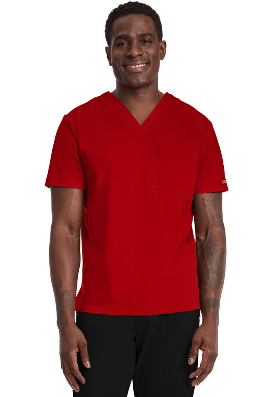 Cherokee Achieve Scrubs Men's Tuck In V Neck Top CK834 - Scrubs Select