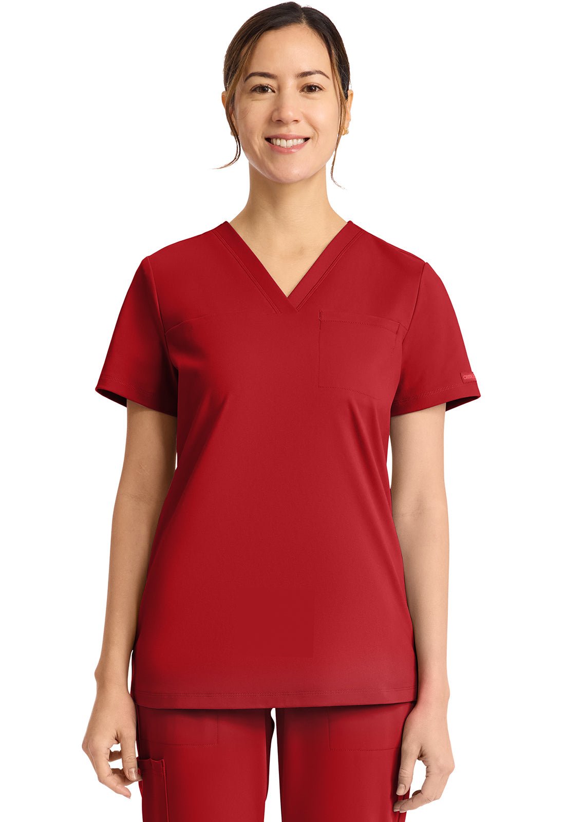 Cherokee Achieve Scrubs Tuck In V Neck Top CK963 - Scrubs Select