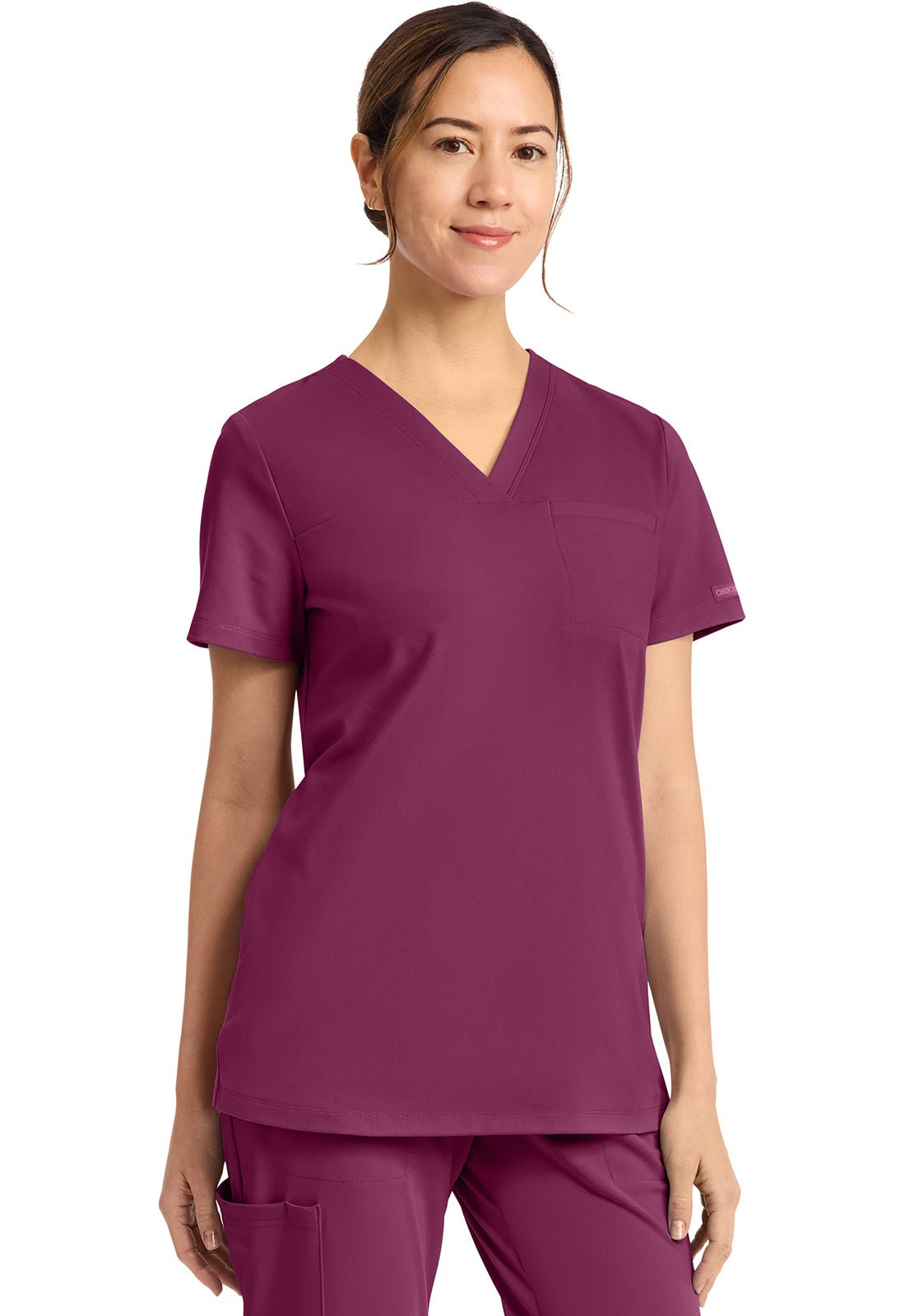 Cherokee Achieve Scrubs Tuck In V Neck Top CK963 - Scrubs Select