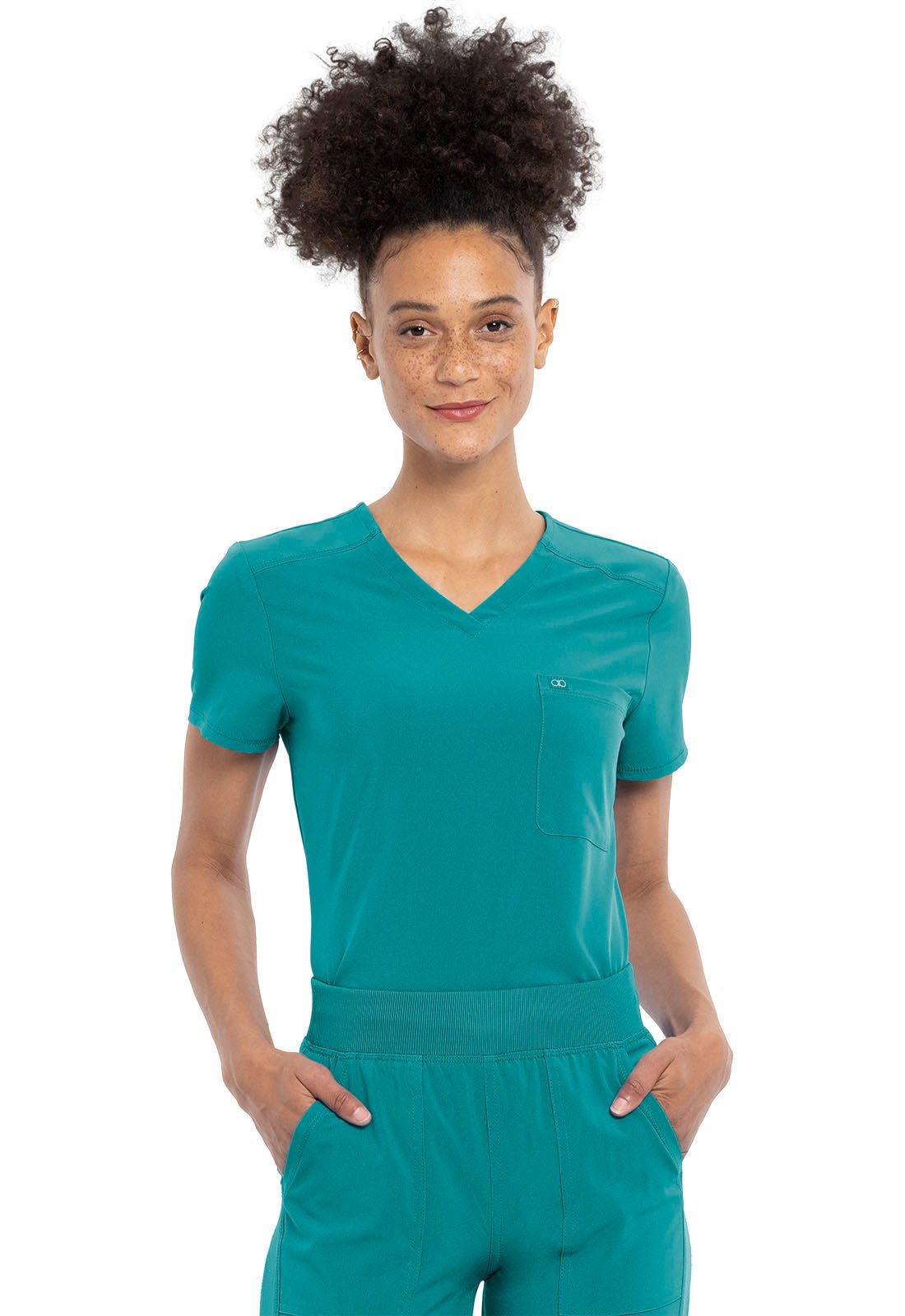 Cherokee Allura Scrubs Women's Tuckable V Neck Top CKA690 - Scrubs Select