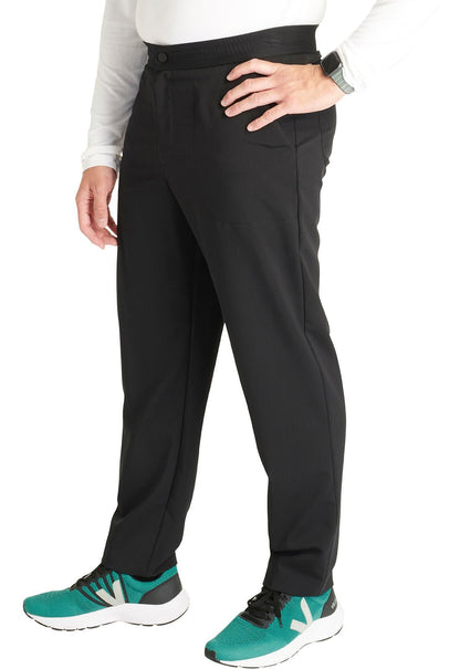 Cherokee Atmos Men's Button Front Scrub Pant CK131A in Black, Navy, Pewter, Royal - Scrubs Select