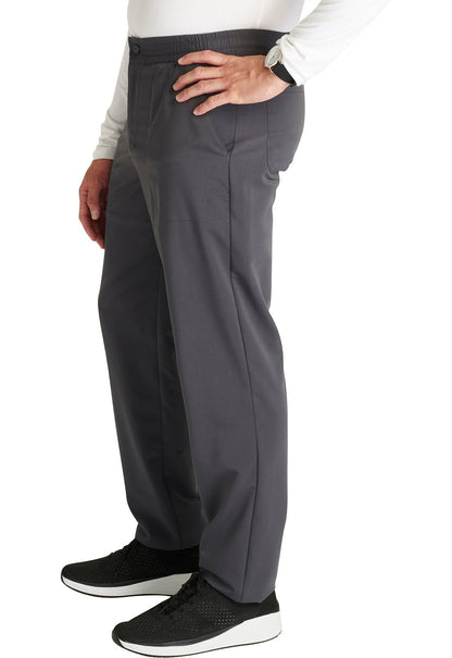 Cherokee Atmos Men's Button Front Scrub Pant CK131A in Black, Navy, Pewter, Royal - Scrubs Select