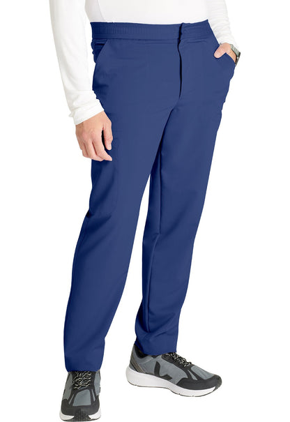 Cherokee Atmos Men's Button Front Scrub Pant CK131A in Black, Navy, Pewter, Royal - Scrubs Select