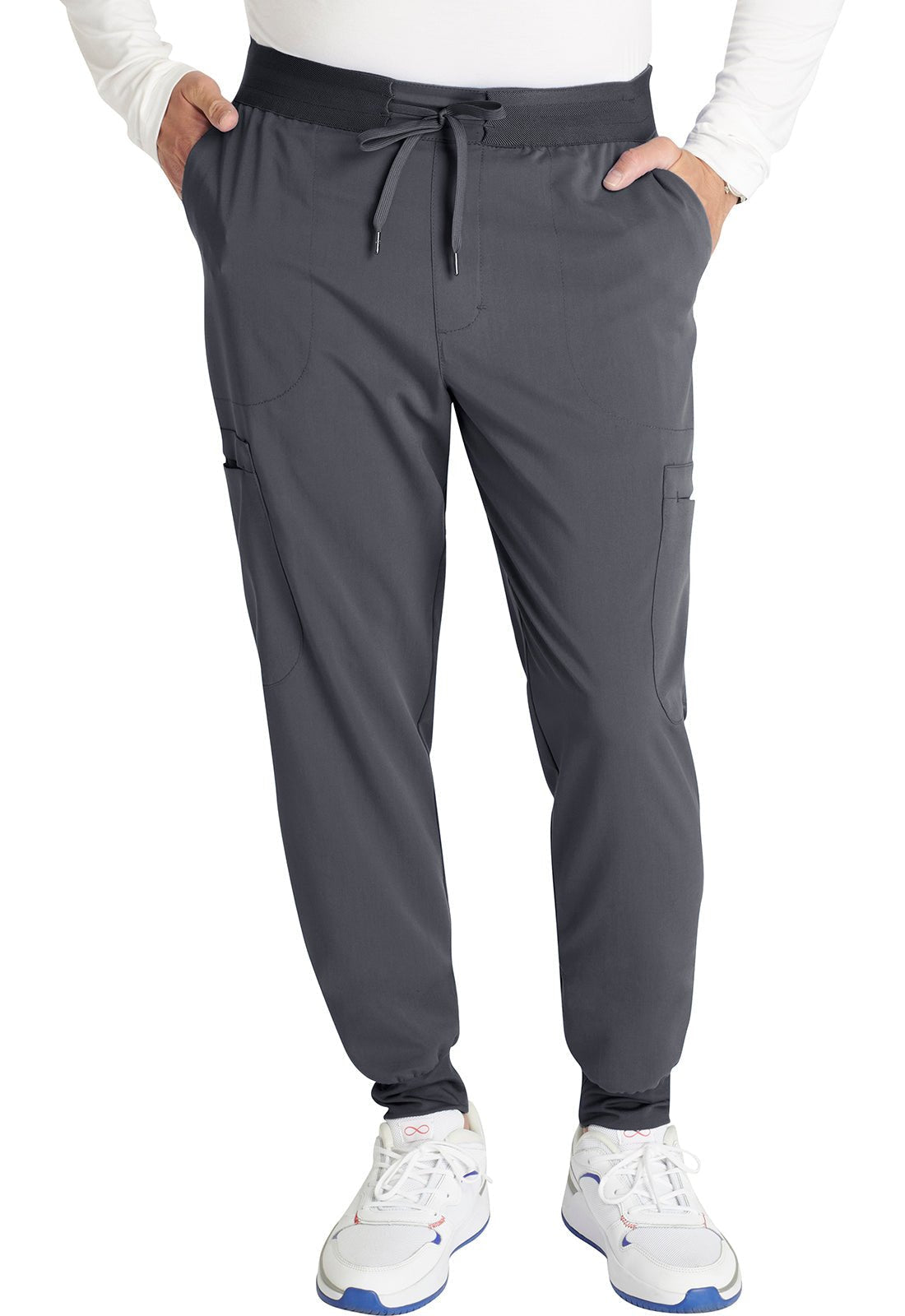 Cherokee Atmos Men's Jogger Scrub Pant CK132A in Black, Navy, Pewter, Royal - Scrubs Select