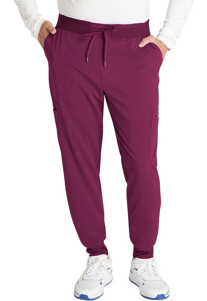 Cherokee Atmos Men's Jogger Scrub Pant CK132A in Caribbean, Ciel, Teal, Wine - Scrubs Select