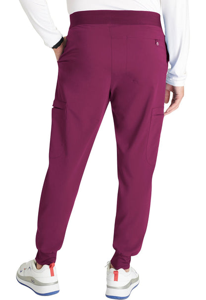 Cherokee Atmos Men's Jogger Scrub Pant CK132A in Caribbean, Ciel, Teal, Wine - Scrubs Select