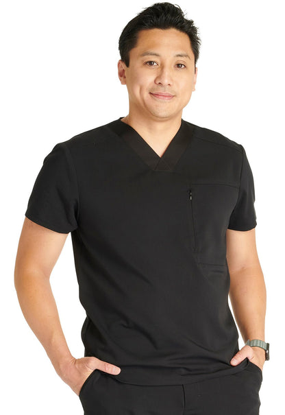 Cherokee Atmos Men's V Neck CK718A in Black, Navy, Pewter, Royal - Scrubs Select