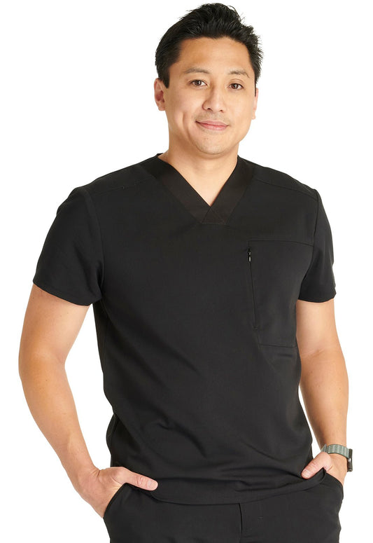 Cherokee Atmos Men's V Neck CK718A in Black, Navy, Pewter, Royal - Scrubs Select