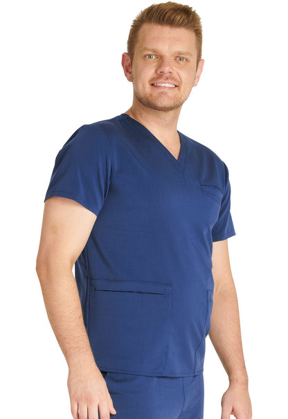 Cherokee Atmos Men's V Neck CK719A in Black, Navy, Pewter, Royal - Scrubs Select