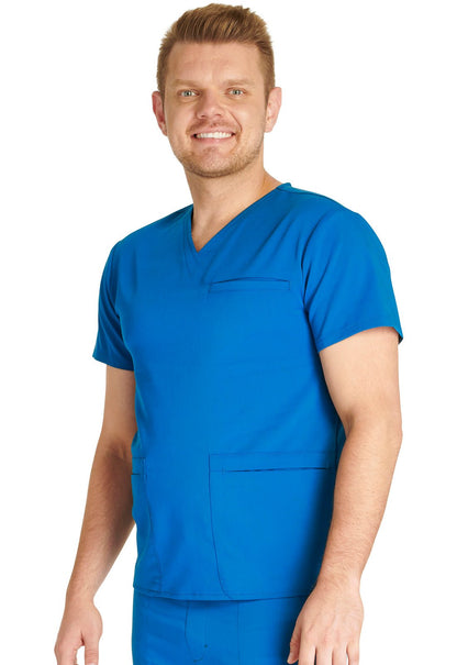 Cherokee Atmos Men's V Neck CK719A in Black, Navy, Pewter, Royal - Scrubs Select