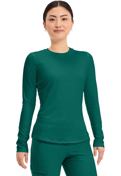 Cherokee Basics Scrubs Long Sleeve Underscrub Knit Tee CK773 - Scrubs Select