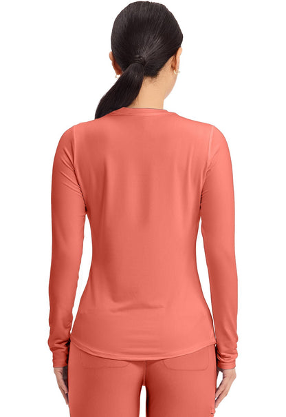 Cherokee Basics Scrubs Long Sleeve Underscrub Knit Tee CK773 - Scrubs Select