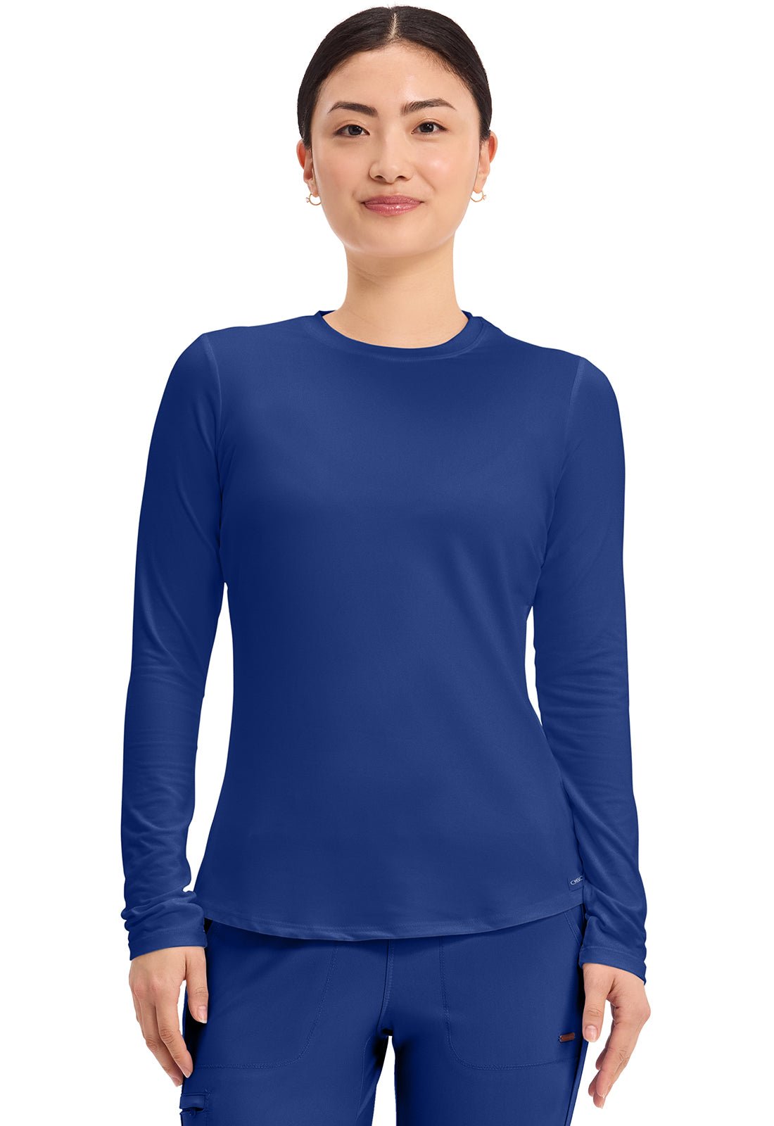 Cherokee Basics Scrubs Long Sleeve Underscrub Knit Tee CK773 - Scrubs Select