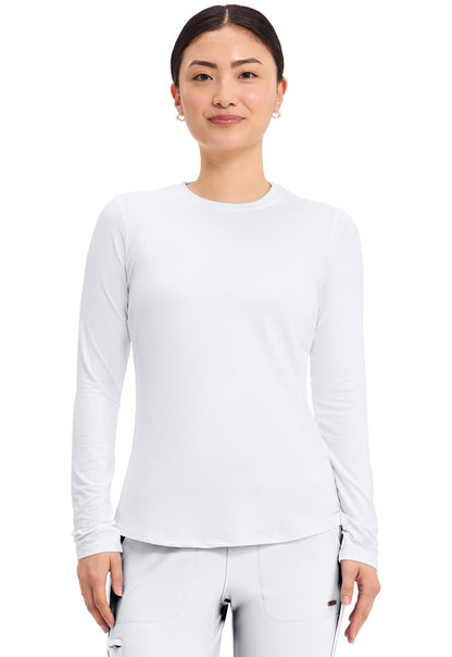 Cherokee Basics Scrubs Long Sleeve Underscrub Knit Tee CK773 - Scrubs Select