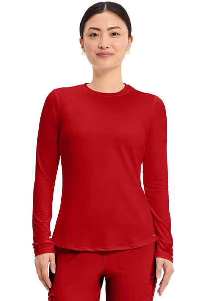 Cherokee Basics Scrubs Long Sleeve Underscrub Knit Tee CK773 - Scrubs Select