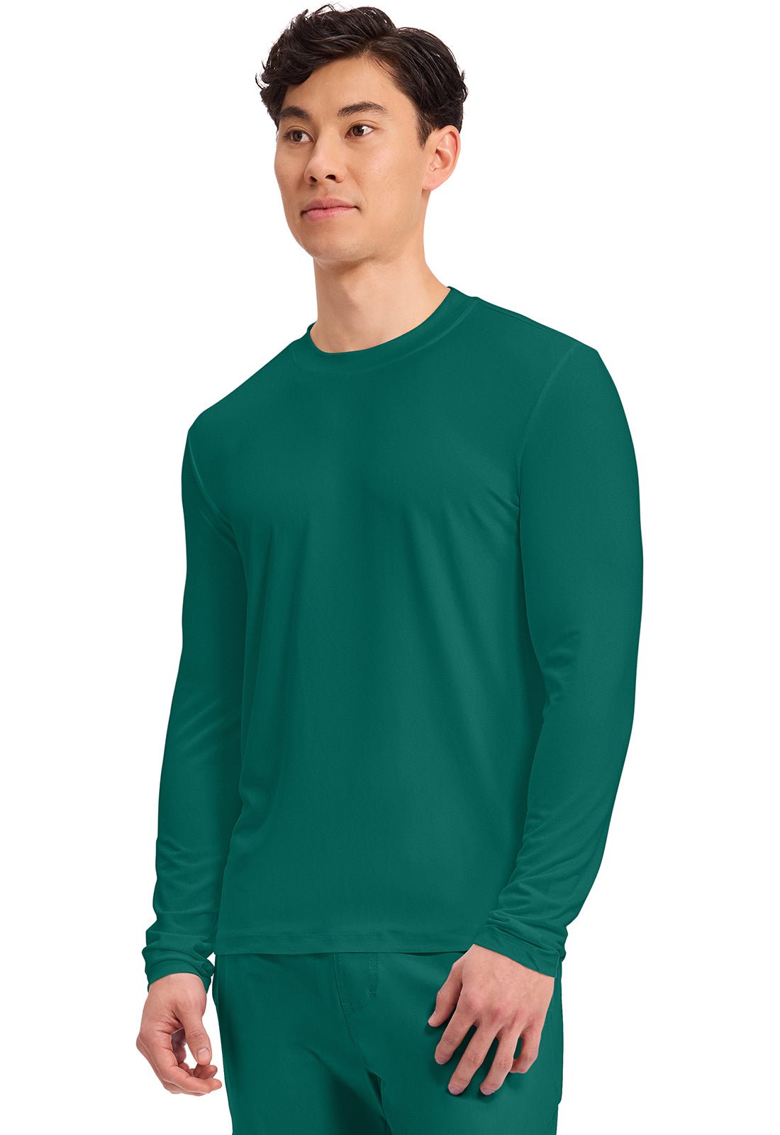 Cherokee Basics Scrubs Men's Long Sleeve Underscrub Knit Tee CK807 - Scrubs Select